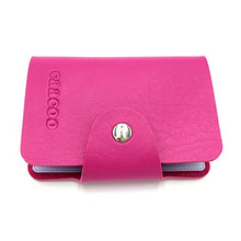 Carica l&#39;immagine nel visualizzatore di Gallery, Porta Carte di Credito Pelle Donne Uomo - 24 Slot (Rose Red) Rose Red
