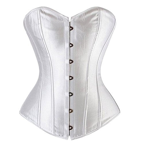 Beauty-You Donna Sexy Overbust allacciatura corpetti con XXXXXL, Bianca - Ilgrandebazar