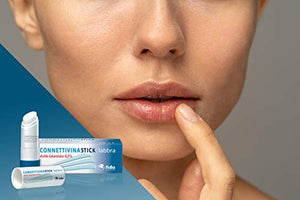 Connettivinastick labbra Fidia farmaceutici | Stick labbra da 3 g a base di Acido ialuronico 0,2% | Per labbra danneggiate, secche e screpolate