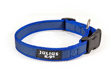 Carica l'immagine nel visualizzatore di Gallery, Collare K9 serie Color &amp; Gray, 25 mm x 39-65 cm, blu-grigio - Ilgrandebazar