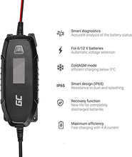 Carica l'immagine nel visualizzatore di Gallery, Green Cell® Caricabatterie Intelligente 6V/12V 4A (SLA, AGM, Gel, EFB, Wet, LiFePO4) completamente automatico con modalità di ricondizionamento del test della batteria per auto moto camion Camper