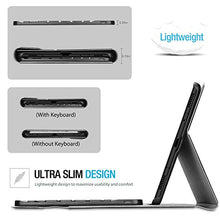 Carica l'immagine nel visualizzatore di Gallery, ProCase Custodia Tastiera per Galaxy Tab A 10.1 2019(SM-T510 T515 Nero