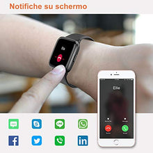 Carica l&#39;immagine nel visualizzatore di Gallery, YAMAY ZOSKVE Smartwatch con Saturimetro Misuratore Pressione Nero