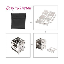 Carica l'immagine nel visualizzatore di Gallery, Lixada Portatile Acciaio Inossidabile Leggero Pieghevole Stufa a Stufa-1