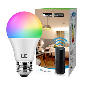 LE Lampadina Intelligente WiFi LED E27, 8.5W (=60W), Smart 1 confezione, Rgb - Ilgrandebazar