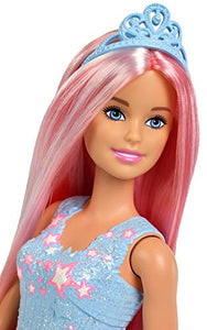Barbie Bambola Principessa Arcobaleno con Capelli Rosa Lunghi e Spazzola,... - Ilgrandebazar