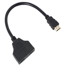 Carica l&#39;immagine nel visualizzatore di Gallery, Zy HDMI maschio a doppia femmina 1 a 2 vie splitter Cavo...