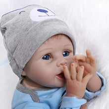 Carica l&#39;immagine nel visualizzatore di Gallery, ZIYIUI 22 Pollici 55 Centimetri Reborn Bambino Bambola Realistico Bambole...