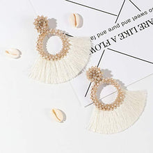 Carica l&#39;immagine nel visualizzatore di Gallery, LlorenteRM 2 Pairs Hoop Orecchini con Nappa per Donne Boemia Dichiarazione... - Ilgrandebazar