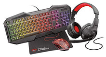 Carica l&#39;immagine nel visualizzatore di Gallery, Trust Gaming GXT 1180RW USB, Kit Cuffie, Tappetino Antiscivolo, Tastiera...