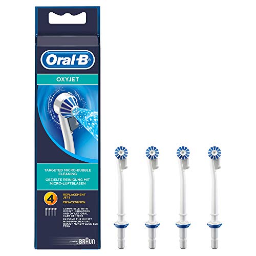Oral-B Oxyjet Testine di Ricambio, 4 Ricambi