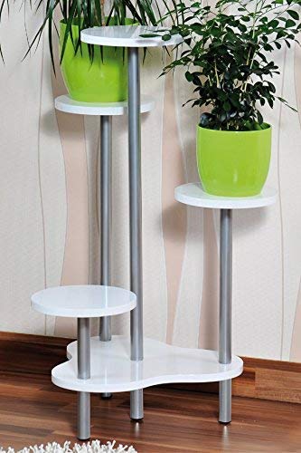 Kesper Supporto per Fiori, Bianco/Grigio 64.5 x 72.5 x 46 cm, White/Grey - Ilgrandebazar