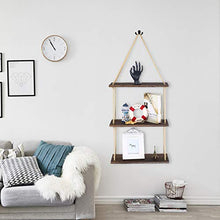 Carica l'immagine nel visualizzatore di Gallery, SOLEDI Mensola da Muro Decor e Archiviazione 2 in 1 Scaffale 3 Livelli