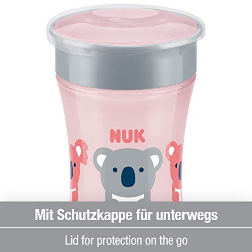NUK Magic Cup Bicchiere Antigoccia per Bambini, Bordo 360, 8+ Mesi