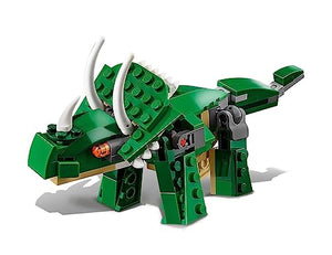 LEGO 31058 Creator Dinosauro, Set Animali Giocattolo 3 in 1 per Costruire, Giochi per Bambini, Bambine, Ragazzi e Ragazze con T. Rex o Triceratopo o Pterodattilo in Mattoncini, Idee Regalo Creative
