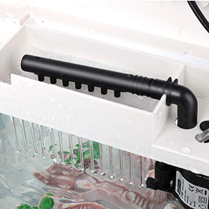 Nobleza - Nano Acquario in Vetro per Pesci Acqua Tropicali con 7 L, Bianco - Ilgrandebazar