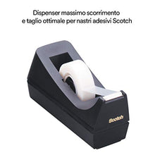 Carica l&#39;immagine nel visualizzatore di Gallery, 3M Scotch Dispenser Ricaricabile per Nastro Adesivo da 19 19 mm x 33 m, Nero - Ilgrandebazar