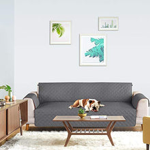 Carica l'immagine nel visualizzatore di Gallery, TAOCOCO Copridivano Poltrona Impermeabile 4 posti 195*218cm, Grigio Scuro