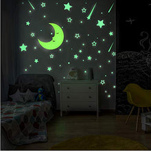 Carica l&#39;immagine nel visualizzatore di Gallery, Stelle Adesive Fluorescenti e Grande Luna | Nuovo Set di 328 Pezzi Stickers...