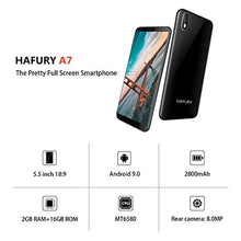 Carica l&#39;immagine nel visualizzatore di Gallery, Hafury A7(2019) Android 9.0 Smartphone da 5.5&#39;&#39; Display (18:9), Triplo Blu - Ilgrandebazar