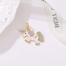 Carica l'immagine nel visualizzatore di Gallery, BigNoseDeer Collana per Bambini Unicorno Ragazze Rainbow Cloud Gioielli... - Ilgrandebazar