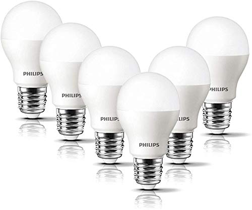 Philips LED 8 W (60 W) E27 Lampadine Edison, luce Confezione da 6, White - Ilgrandebazar