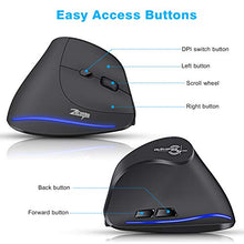 Carica l'immagine nel visualizzatore di Gallery, ECHTPower Mouse Portatile, Verticale, Design Ergonomico, DPI Nero