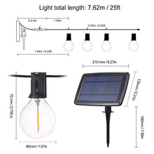 Carica l&#39;immagine nel visualizzatore di Gallery, Catene Luminose Solare,Tomshine 25FT Impermeabile LED G40 Luci da Giardino...