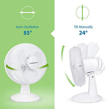 Carica l&#39;immagine nel visualizzatore di Gallery, Aigostar Louis 33JTN - Ventilatore da tavolo, silensioso, 3 impostazioni di...