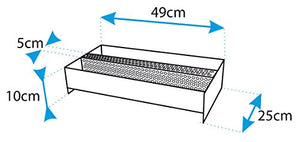 Imex el zorro 71418 Cestino bruciatore di pellet, 49 x 25 x 49 x 25 x 10 cm - Ilgrandebazar