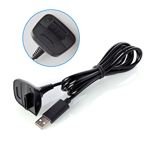 Neuftech - Cavo USB di Caricatore per Xbox 360 360 - Nero
