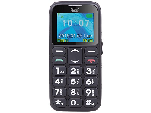Trevi SICURO 10 Telefono Cellulare per Anziani con Tasti Grandi, Nero - Ilgrandebazar