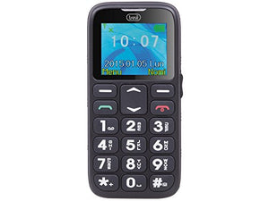 Trevi SICURO 10 Telefono Cellulare per Anziani con Tasti Grandi, Nero - Ilgrandebazar