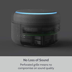 Batteria per Echo Dot 3a Generazione - Base Portatile 12 Ore di Nero