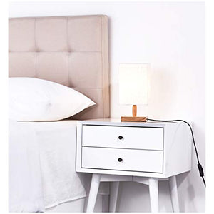 Umi. by Amazon, lampada da tavolo, paralume in tessuto, con base... - Ilgrandebazar