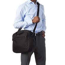 Carica l&#39;immagine nel visualizzatore di Gallery, AmazonBasics - Borsa a tracolla per laptop, computer e tablet da 40 cm, Nero