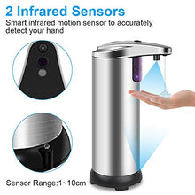 Carica l'immagine nel visualizzatore di Gallery, opamoo Dispenser Sapone Automatico, Touchless Nero1