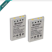 Carica l&#39;immagine nel visualizzatore di Gallery, Bonadget EN-EL5 EN EL5 ENEL5 - Caricabatterie da 2 batterie ricaricabili...