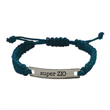 Carica l&#39;immagine nel visualizzatore di Gallery, Bracciale Super Zio di M&#39;AMI® Tag in Acciaio, Color Blu, Regolabile - Ilgrandebazar