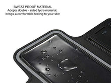 Carica l&#39;immagine nel visualizzatore di Gallery, Fascia braccio cellulare sportiva running traspirante compatibile con Nero