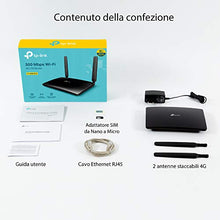 Carica l&#39;immagine nel visualizzatore di Gallery, TP-Link TL-MR6400 Router 4G LTE Wireless ,300Mbps, Porta LAN/WAN, Senza... - Ilgrandebazar