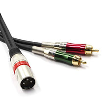 Carica l'immagine nel visualizzatore di Gallery, SiRear Cavo XLR maschio di alta qualità a 2 x XLRM-2RCA-1.5M
