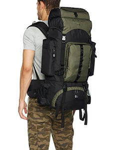 AmazonBasics - Zaino da escursionismo con telaio interno e cerniera Verde