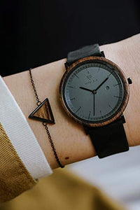 KERBHOLZ orologio in legno - Masterpieces Collection Noce / Nero Notte - Ilgrandebazar