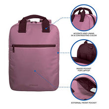 Carica l&#39;immagine nel visualizzatore di Gallery, Tucano-Zaino Colorato Porta Pc per Computer da 13, 14 Pollici. Tasche Rosa