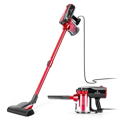 MooSoo Aspirapolvere Scopa elettrica con Filo 17000 Pa 2 in 1 britannico