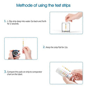 6 in 1 Piscina Test Strisce, Homtiky Pool di test PH, dell'acqua, 6 1