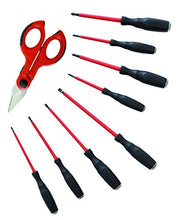 Carica l&#39;immagine nel visualizzatore di Gallery, Intercable Set 8 Giraviti con Forbici F1 da elettricista - Ilgrandebazar
