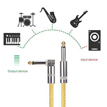 Carica l&#39;immagine nel visualizzatore di Gallery, Asmuse Cavo Chitarra 3M Spirale Slient Jack Basso con 6.35mm Giallo-3m - Ilgrandebazar
