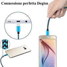 Carica l'immagine nel visualizzatore di Gallery, Aione Cavo Micro USB [3 Pezzi, 2m],Cavo Android Nylon Intrecciato, Carica Rapida USB Caricatore Compatibile con Samsung A10/S7/S6/S5/J7/J5/J4/J3,Huawei P Smart /P8 P9 P10 Lite,Xiaomi Note 5,HTC,LG,PS4